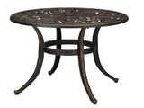 23.6inch Phoenix Table Round Garden Cast Aluminum Table Bronze 25551871