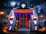 8.5FT Inflatable Archway Grim Reaper with Built-in LEDs Blow Up Yard Decoration for 14219987