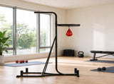 2-in-1 Adjustable Height Punching Bag Stand, Heavy Bag Stand with Weighted Base & Speed Bag, for 03239420