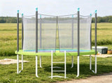 14FT Green Trampoline Spring Pad No Pole Holes, Reinforced Waterproof Tear Resistant Edges, All 97733723