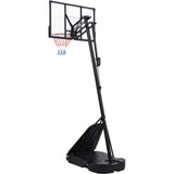 Portable Basketball Basketball System 8-10ft Height Adjustable for Youth Adults LED Basketball 06839741