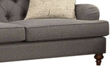 Alianza Dark Gray Fabric Loveseat W/2 Pillows B2726P454999