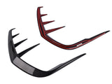 2Pcs Real Carbon Rear Bumper Splitter Fin Fits for INFINITI Q60 Coupe 2016-2020 41320743