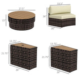 Pieces Patio Furniture Set 26135701