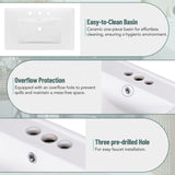 30inch Transitional Style Bathroom Vanity Cabinet Combo with Ceramic Sink WF320826AAF