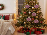 6PCS Set 3.9" Christmas Ball Ornaments Glass Hanging Decor for Holiday Tree Party Decor Vibrant 75322668