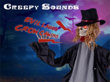 7.2ft Life-Size Animated Halloween Groom Prop - Formal Suit, Sound-Activated 47204908