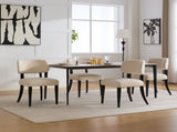 Wooden Dining Chairs Set of 2, Modern Fabric Upholstered Dining Room Chair Kitchen Chairs, Farmhouse W3244P392827