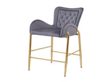 28.75inch Counter Height Bar Stools Set of 2, Bar Height Arm Chairs, Velvet Fabric Stools with N762P199823E