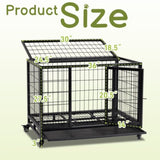 ZNTS Dog Crate Dog Cage Dog Kennel for Large Dogs, Heavy Duty 36 in Pet Playpen for Training Indoor 25996748