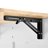 Mobile Kitchen Island Storage Trolley Cart on Wheels with Dropleaf Top, Towel/Spice Rack,2 Drawers, W1157P308196