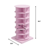 Pink 360 Rotating shoe cabinet 6 layers W1320140917