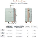 Luggage Sets New Model ABS Hardshell 3pcs Clearance Luggage Hardside Lightweight Durable Suitcase N726P203164E