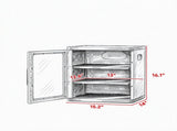 3-Tier Adjustable Toy Storage Organizer, Dustproof HDPE Plastic Cabinet with Transparent Door, Light 02358354