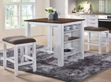 3 Pieces Counter Set Storage Space For Small Space Modern Farmhouse Design Retro Design Easy to W2537P369836