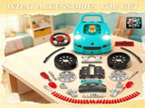 Teal Kids Mechanic Truck Engine Toy Set Interactive Car Service Play Set for Toddlers 74176131