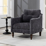 Accent Comfy Chenille Chair w/USB charging port,Mid,Soft,High-support Rebound Sponge,Ergonomic W2715P312493