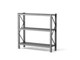 3-Tier Industrial Shelving Rack - 63in, Heavy Duty Steel Shelving Unit Adjustable, 67" W*19.7" W1831P245637