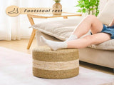 Handmade Woven Foot Stool Natural Seagrass Ottoman for Home Decor & Seating 74540034