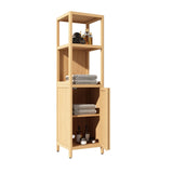Large capacity multifunctional bamboo storage cabinet furniture for bathroom and living room W2207P147165