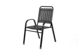 5-Piece Plastic chair and steel table Outdoor Dining Set, plastic Chairs and Table Set for Garden 90193128