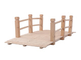 Arch Bridge Small Wooden Bridge Courtyard Outdoor Anticorrosive Wood Landscape Bridge Burlywood 67563764