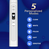 ZNTS Electric Toothbrush Sonic Toothbrush, 5 Cleaning Modes for Dental Care, Screen Display, Gift 25125163