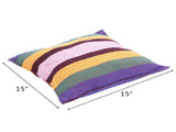 Distinctive Cotton Canvas Hanging Rope Chair with Pillows Rainbow 12850155