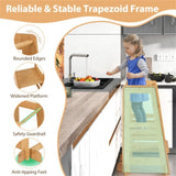 Bamboo Kids Step Stool - Frees Parents Hands Dishes), Teaches Independence 12881608