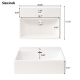 20-Inch bathroom vanity with ceramic sink and ample storage - ideal for small bathrooms WF324691AAB
