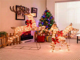 3 Pieces Lighted Christmas Reindeer Christmas decoration 09178562