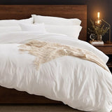 5PC Pure Color Bedding - Microfiber Hotel Series, with Zipper Closure Quilt Cover and Two 04248179
