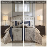 King 7 Piece Jacquard Comforter Set with Throw Pillows B03596994