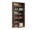 Kitchen Cabinet, walnut Freestanding Buffet Cupboards Sideboard with Doors & Shelves, Kitchen W331P426747
