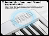 88 Key Folding Piano Semi-Weighted Standard Keyboards Digital Piano with Dual-tube X-Shape Stand 89687259