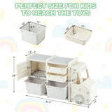 Cute Truck-shaped Organizer with Plastic Bins 49980179
