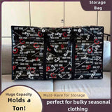 Trend pattern waterproof storage bag, necessary for shopping, storage, travel and multi-scenes, 56159046