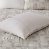 3 Piece Cotton Jacquard Duvet Set-Full/Queen B035P280384