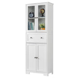 ZNTS FCH MDF Spray Paint 4 Doors 1 Pump Bathroom Cabinet White 62473247