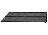 52"x18" Black Awning, Iron Frame, Corrugated Steel Tile Coating 04235187