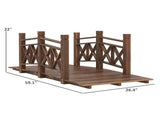 4.7ft Garden Bridge Arc Wood Footbridge Decorative Pond Bridge 10742969