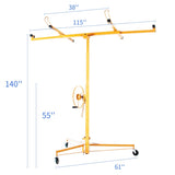 ZNTS Drywall Panel Lifter Drywall Panel hoist Panel Hoist Jack Lifter 11ft yellow color 22546369