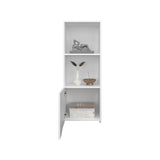 Obregon 43" Tall One-Door Wall Cabinet with Two Open Shelves, Medicine Cabinet B200P235847