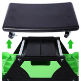 Rolling Detailing Creeper Seat, Roller Mechanic Detailing Utility Seat, Rolling Mechanic Stool with W465P204937