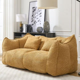 Soft beanbag chair with high resilience foam core for two people. The comfortable square recliner W1996P252272