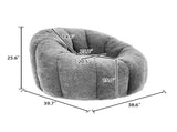 Bean Bag Chair, Bean Bag Sofa Chair with Armrests Stuffed High-Density Foam, Lazy Sofa Comfy Chairs W2200P302149