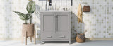 ZNTS 30" Gray Bathroom Vanity Single Sink, Combo Cabinet Undermount Sink, Bathroom Storage Cabinet 61468553