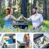 32Qt Car Freezer Portable Refrigerator Freezer with APP Control and 6'' off-road wheels, 12V,45W W2089P187489