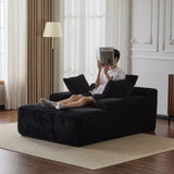 Oversized Chaise Lounge Chair Cozy Cloud Couch, Modern Plush Corduroy Upholstered Sleeper Sofa 82286262