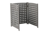 3-Panel Outdoor Air Conditioner Fence Screen, Outside Wood Privacy Fence, 32" W x 38" H W2640P290523